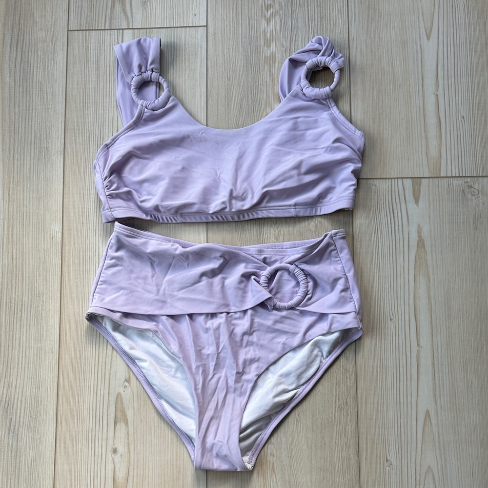 Gabi Fresh Lavender Two-Piece Swimsuit For All SZ 16